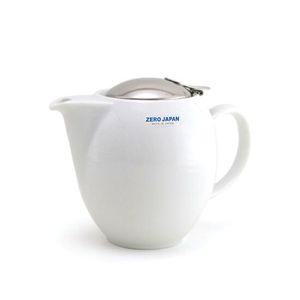 제로재팬 도자기 라운드 티포트 580ml 화이트 티팟