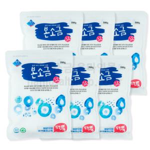 한주 본소금 500g x 6개 국산 정제소금 정제염 식기세척기용 식용