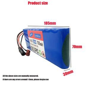 10S1P 36V 10000mAh 배터리 팩 18650 리튬 이온 충전지 전기 자동차 자전거 스쿠터 BMS 500W
