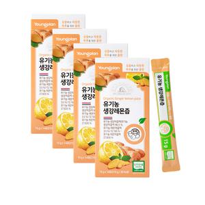 영진약품 유기농 생강 레몬즙 15g 56포 -생강즙 생강차 NFC착즙 원액