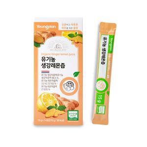 영진약품 유기농 생강 레몬즙 15g 14포 -생강즙 생강차 NFC착즙 원액