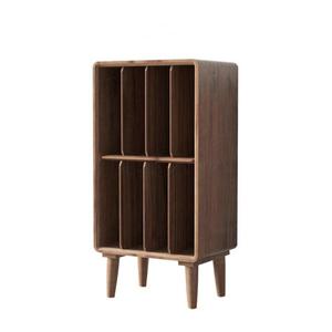 LP장 원목 장식장 레코드판 LP 레코드판수납 바퀴 LP보관함 원목45x35x75CM