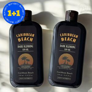 캐리비안비치 다크 블렌딩 오일 태닝 썬텐 SPF3 250ml 2개