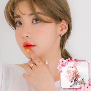 [헤스티아][+달콤한 벚꽃사탕패키지] 그대의 미소 빛이 나네요 반지+핑크선물포장+쇼핑백