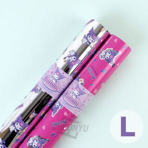 메탈롤 포장지 -산리오 쿠로미 대 (530mmx15m)긴 캐릭터 예쁜 롤형 선물 긴포장지
