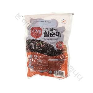CJ 이츠웰 맛이보이는 찰순대 슬라이스 1KG×6개 (냉장포장)