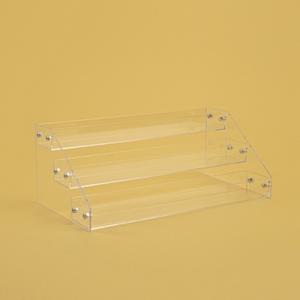베네피트 투명 아크릴 3단 화장품 매니큐어 진열대 B