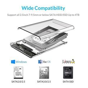 USB 3.0 투명 HDD 인클로저 2.5 