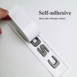 호환 C300 C220 3d ABS 스타 트렁크 메르세데스 Accessori C63 자동차 W203 문자 스티커 C43 W205 AMG C200 W204 로고 블랙 엠블럼