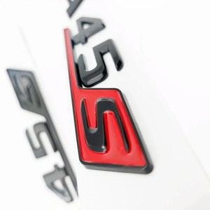 호환 4MATIC A45S 뒷 A45 자동차 3D 로고 메르세데스 트렁크 문자 엠블럼 W177 스티커 AMG 액세서리 ABS W176 데칼