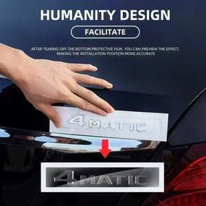 호환 3D C C180 자동차 W205 벤츠 문자 AMG 로고 클래스 스티커 E63 ABS V6 V8 트렁크 데칼 엠블럼 W213 4Matic E200 메르세데스 C43