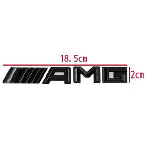 호환 W124 W204 트렁크 ABS 스티커 AMG 엠블럼 GLA W212 메르세데스 GLK CLS W203 CLA 후면 자동차 W220 벤츠 액세서리, W177 W205 W221 ML