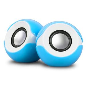 (블루) 멀티스테레오 USB 미니 스피커/PC/일반/컴퓨터/노트북/오디오/모니터/컴퓨터용/데스크탑/PC용/2채널