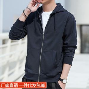 남자가디건 봄가을 후드 가디건 맨투맨 와일드 상의 면 코트 심쿵마켓