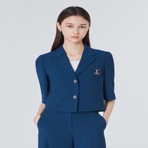 [지고트]() 브로치 백 슬릿 크롭 재킷 JP5A0JK721