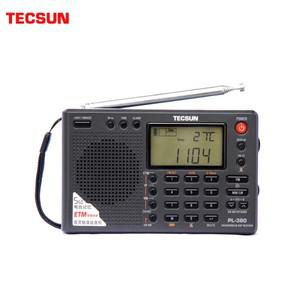 단파라디오Tecsun PL-380 DSP 전문 라디오 FM/LW/SW/MW 디지털 휴대용 풀 밴드 스테레오  음질 수신기