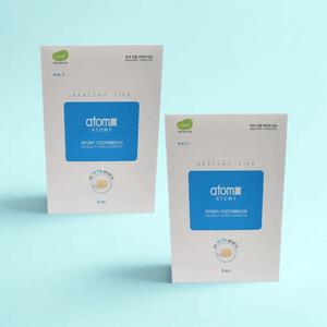 애터미 초슬림 미세모 칫솔 치석제거 2박스 총16개입