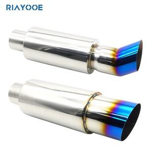 배기 배기 팁 자동차 탈출 배기 시스템 63MM 자동차 레이싱 스포츠 머플러 터보 사운드 부스트 팁 수정 액