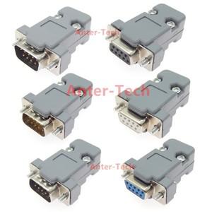 DB 9 수 암 커넥터, 소켓 D Sub 9 핀 PCB 보호 쉘, RS232