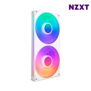 NZXT F280 RGB CORE 화이트 싱글프레임 케이스 라디에이터 쿨러 280mm (140mm x 2)