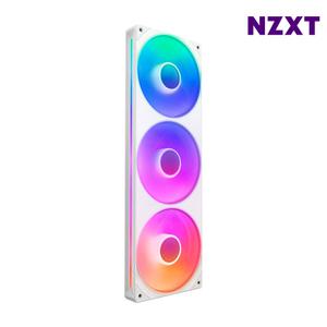 NZXT F360 RGB CORE 화이트 싱글프레임 케이스 라디에이터 쿨러 360mm (120mm x 3)
