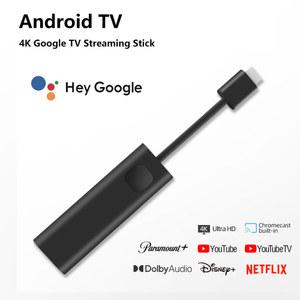 크롬캐스트 안드로이드 TV 스틱 구글 포함 4K HD 스트리밍 장치 TV용 HDMI 넷플릭스 어시스턴트