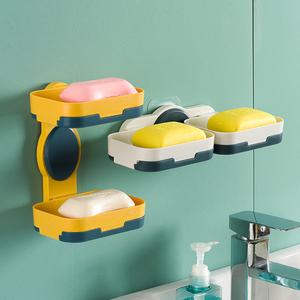 회전 비누 거치대그릇 욕실용품 정리 소품 비누곽 케이스 받침대 홀더 비눗갑