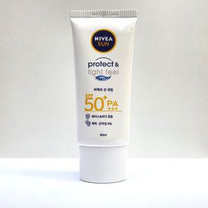 NIVEA 프로텍트 수분진정 선크림 선세럼 90ml러닝 등산 자전거 야외활동 해양스포츠 워터프루프 땀에강한