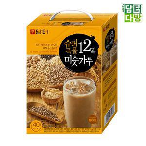 담터 슈퍼곡물 12곡 미숫가루 40스틱차마가루라떼 전통 맛있는라 미가루 티백 한끼대용 든든한