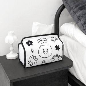 두들두들 라이언과 춘식이 패브릭 티슈 케이스커버 휴지꽂이 각커버 디자인 인테리어 보관함