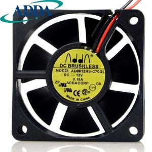 1pcs AD0612HS-C70GL 6020 60mm 60x60x20mm 2 와이어 컴퓨터 냉각 팬 DC 12V 0.16A ADDA 용