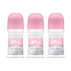 온더바디 46cm 롤온 데오드란트 플로럴 파우더향 75ml, 3개