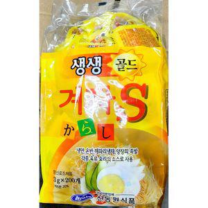 일회용 겨자 신 3g x200입팩 냉면소스 포장 조미료