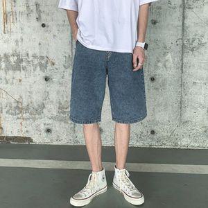 기본 청반바지 와이드핏 5부팬츠 데님 데일리룩