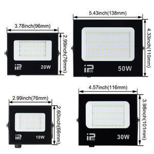 새로운 10W LED 미니 투광 조명 실내 실외 스포트라이트 프로젝터 6500k 220v 방수 IP66 벽 차고 체육관 거
