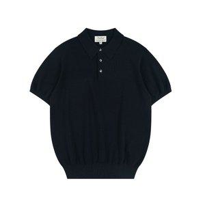 [벨리프]Essential Comfort Short Sleeve Polo Knit (Navy)
