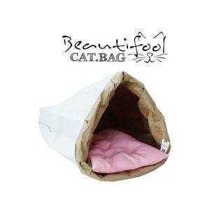 숨숨집 바스락 페이퍼백세트 그레이(캣1개+쿠션1개)강아지 하우스 펫하우스 고양이숨숨 텐트 용품 반려동물