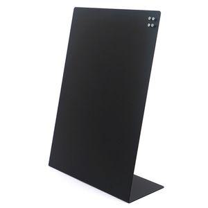 A4 스틸보드판+미니자석 L형 스탠딩 메모 게시 부착 칠판 다용도 가정용 안내