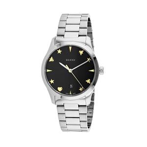 구찌 YA1264029 G타임리스 남성 메탈 쿼츠 38mm YA1264029A