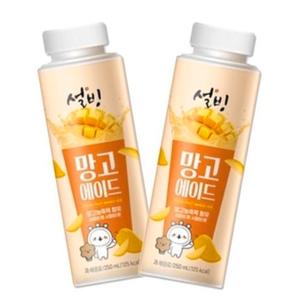 설빙 망고에이드 250ml 12개 (냉장제품)