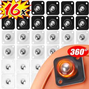 미니바퀴 16 4pcs 자체 접착 캐스터 360 회전 끈끈한 도르래 강한 부하 볼베어링 가구 내각 소형 바퀴