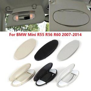 자동차 지붕 선바이저 BMW 미니 쿠퍼 R55 R56 R60 2007 2014 메이크업 미러 유리 커버 햇빛 가리개 램프 캡 뚜껑 B7D7