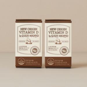(2개입) 뉴오리진 비타민D 200mg x 60정