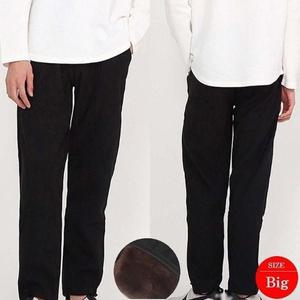 남성용 융털 기모바지 블랙 Big