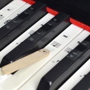 PVC 투명 피아노 키보드 스티커 전자 이름 메모 액세서리 54 키 61/88