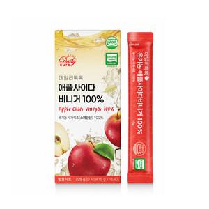 데일리큐어 유기농 애사비 스틱 애플사이다 비니거15포 225g
