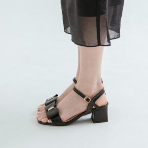 SOVO 리브 리본 스트랩 샌들 5cm