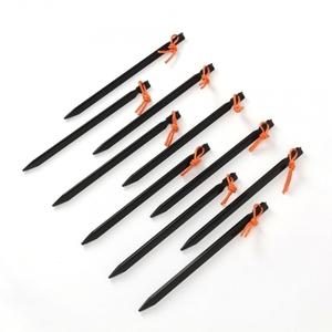 (블랙) 카팩 엥커팩 팩 캠핑필수 텐트팩 텐트 삼각 단조팩 10p세트(23cm) 앵 타프