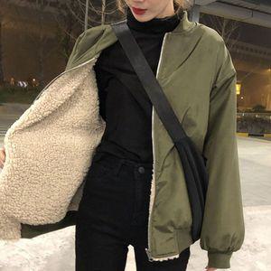 패션 여성 겨울 따뜻한 리버시블 점퍼 자켓 데일리룩잠바 가디건 청자켓 잠바 후리스 레트로 패딩 숏패딩