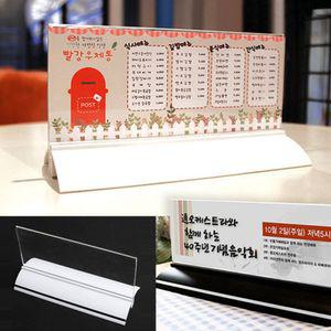 양면 T자형꽂이 170x70-250x80 아크릴 메뉴판꽂이 테이블스탠드 POP 카다로그 행사안내판 쇼케이스 T꽃이